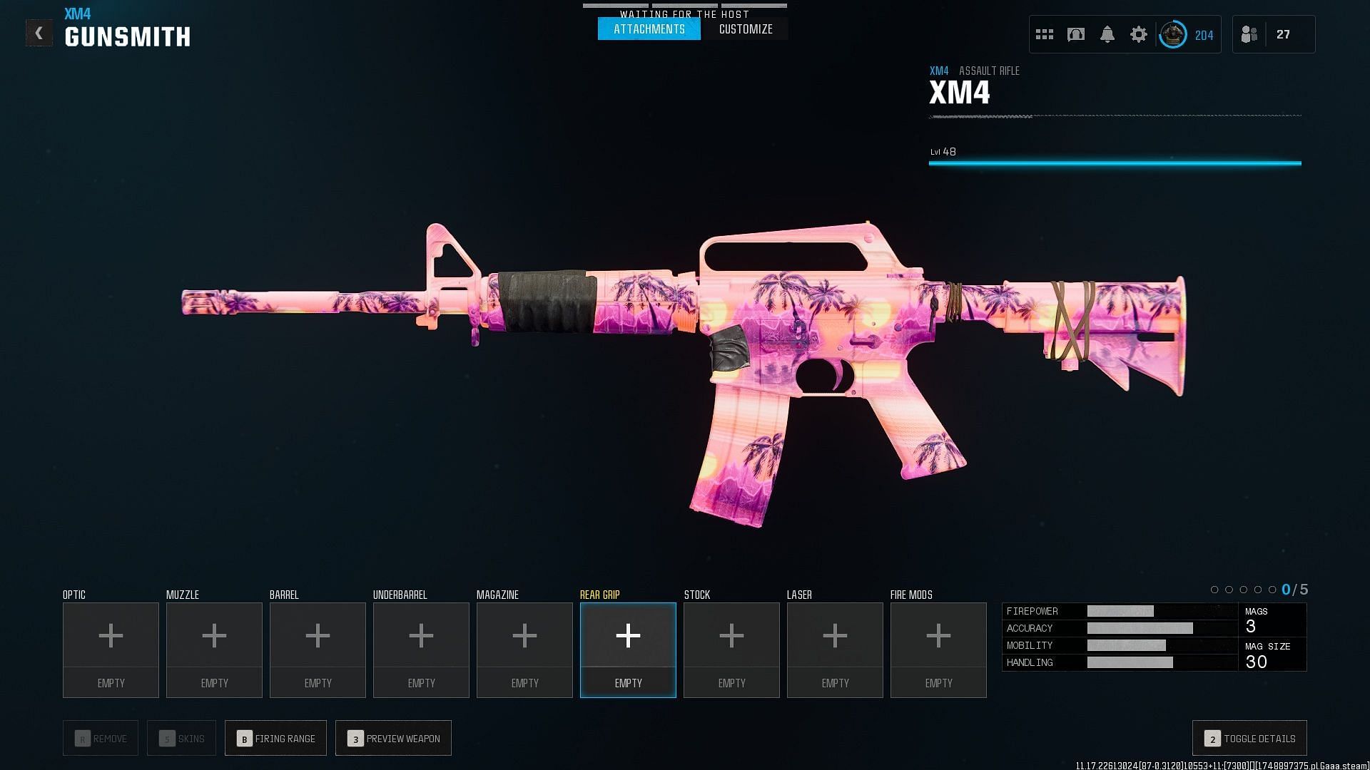 Equipping MW2 and MW3 camos on Black Ops 6 weapons using the Warzone Season 4 camo swap glitch (Image via Sportskeeda Gaming || Activision)